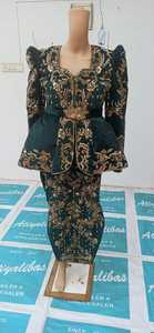 NUEVO BORDADO DE MODA EN EL VESTIDO TRADICIONAL DE KARAKOU ARGELIANO CON ADORNADO CON CUENTAS DE CRISTAL, PIEDRA, TRABAJO DE DABKA @ 2024 - Product Image 2