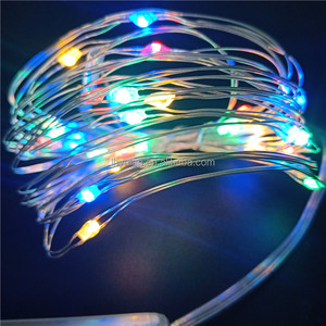 <span class=keywords><strong>Guirlande</strong></span> lumineuse <span class=keywords><strong>LED</strong></span> miniature <span class=keywords><strong>à</strong></span> piles AA, blanc chaud, fil de cuivre, 3m 5m 10m IP20, pour décorations de Noël intérieures - Product Image 5
