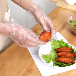 Okiss Disposable Gloves Transparent Food Grade Thickened Waterproof Pull Out Box Packaging 60-80 Pcs For Catering And Picnic - Product Image 4
