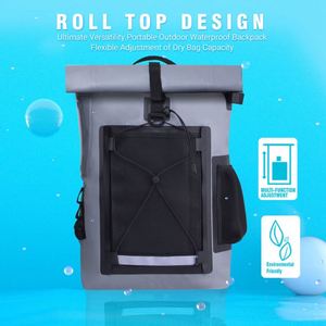 Custom Waterproof Dry Bag <b>Backpack</b> 30L Lightweight Drybags for Boating Kayaking Hiking Dry Sack Water Proof Outdoor Sport Bags - Product Image 2