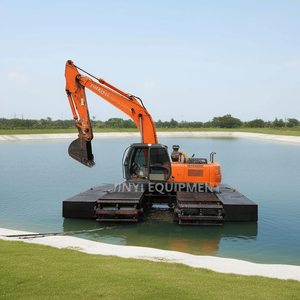 Ponton d'excavatrice amphibie en <span class=keywords><strong>acier</strong></span> haute résistance avec <span class=keywords><strong>prix</strong></span> compétitif d'usine - Product Image 4