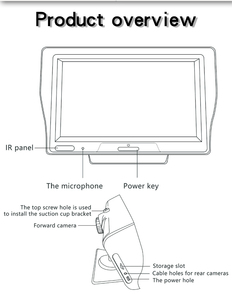 Camera Xe Hơi 7 Inch Màn Hình Cảm Ứng Hệ Thống Linux Không Dây Carplay Airplay Android Tự Động Điều Hướng Toàn Cầu Xe Dash Cam - Product Image 5