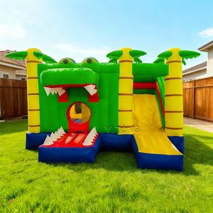 Bouncy House Inflatable Bouncer with <b>Slide</b> Outdoor Kids Inflatable Bouncy Castle <b>Small</b> Jumping Castle with <b>Slide</b> - Product Image 1