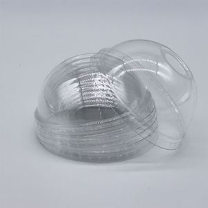 Tapa de plástico transparente desechable personalizada al por mayor de 90 mm para vasos, tapa/cubierta de PET sin vasos, muestras gratuitas - Product Image 1