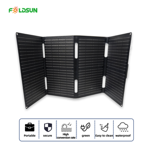 Hot Xách Tay 45W <span class=keywords><strong>60W</strong></span> Có Thể Gập Lại Monocrystalline Năng Lượng Mặt Trời Bảng Điều Khiển Pin Ngoài Trời Cắm Trại Không Thấm Nước Năng Lượng Mặt Trời Bảng Điều Chỉnh Kit USB Loại C 22-23.5% - Product Image 6