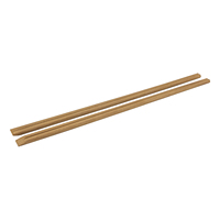 Baguettes jetables en bambou carbonisé Tensoge avec logo personnalisé, 210 mm et 240 mm, emballage papier