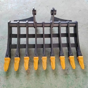 Rastrillo <span class=keywords><strong>para</strong></span> Excavadora en Oferta, Apto <span class=keywords><strong>para</strong></span> Limpieza de Terrenos, Deshierbe, Extracción de Raíces y Clasificación de Piedras, con Certificación CE - Product Image 6