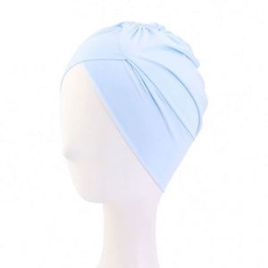 Bonnet de bain turban personnalisé avec logo, élastique, respirant, pour sports de plein air, yoga, plage, fête, réglable - Product Image 4