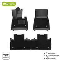 Ensemble de tapis de sol antidérapants en TPE durables, tapis de voiture toutes saisons mesurés avec précision pour Xiaomi YU7