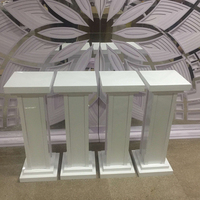 Fournisseur de mariage Acrylique Cylindre Gâteau Table Plinthe Fleur Piédestal Stand Pour Les Décorations De Fête De Banquet De Mariage
