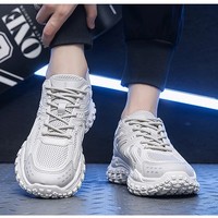 Nouvelle mode respirante maille baskets Version coréenne tendance polyvalent anti-dérapant course papa chaussures pour hommes