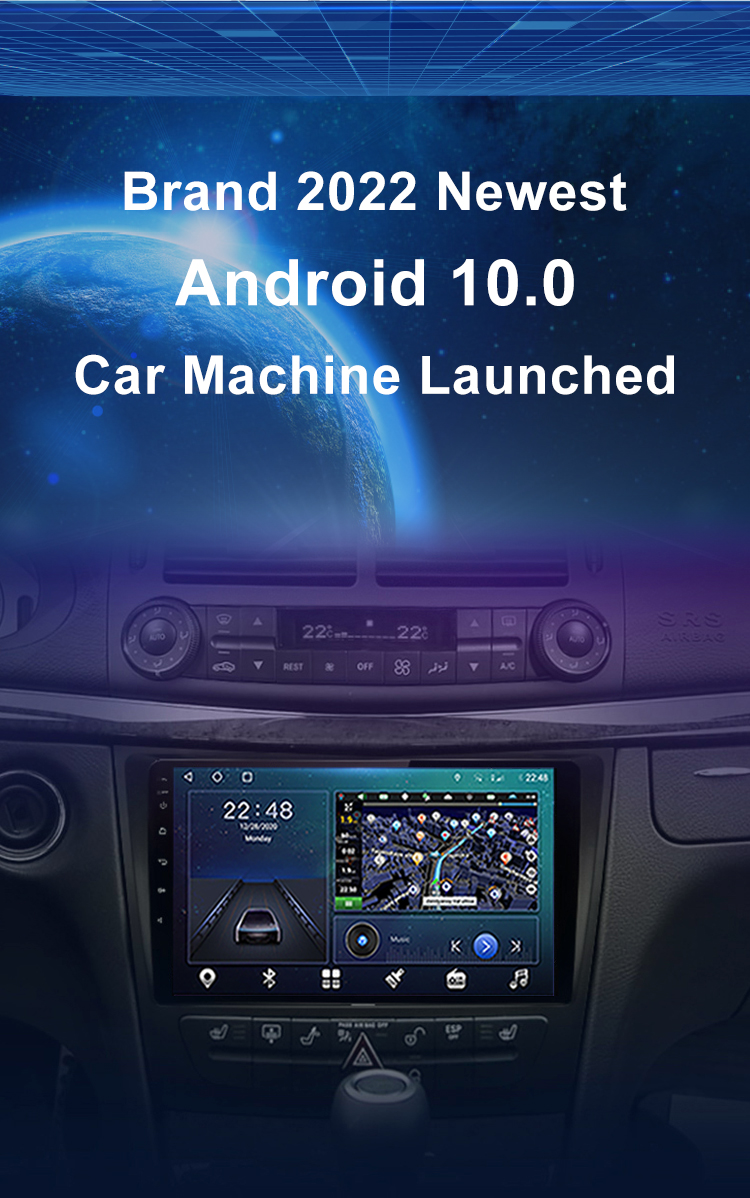 Car Radio For Mercedes Benz E/CLS Class 2002-2010 GPS Navigation Multimedia Video GPS Android 11 Carplay