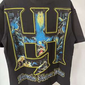 Nuova T-shirt Stampata American Life Hustler Street <span class=keywords><strong>Vintage</strong></span> Diamond Heavyweight <span class=keywords><strong>Abbigliamento</strong></span> <span class=keywords><strong>Uomo</strong></span> Vendita all'Ingrosso - Product Image 3