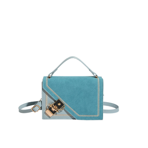 Sac bandoulière carré en cuir de luxe tendance 2026, sac à l'épaule pour femme avec fermoir. - Product Image 4