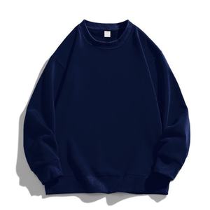 Mossy Women's Sweatshirt 350g Pure Cotton Loose Fit Crew Neck Solid Color <b>Japanese</b> Korean Style Autumn Winter Wear - Product Image 3