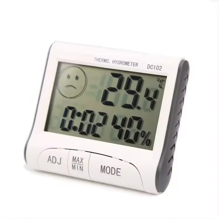 Mini Household Indoor & Outdoor Hygrometer Temperature meter with Stainless Steel Probe