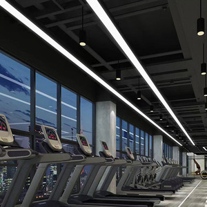 Migliore illuminazione su misura bianco ufficio professionale Design moderno illuminazione soffitto <span class=keywords><strong>led</strong></span> tubo lineare luce a sospensione lineare
