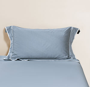 Ropa de cama tejida personalizada de primera calidad: Juego de funda nórdica de mezcla de algodón y seda de los años 120 para una sensación de hotel de 5 estrellas - Product Image 5