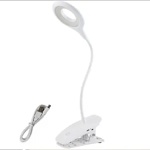 Оптовая Продажа пользовательских USB plug сенсорный выключатель лампы складной Рабочий СВЕТОДИОДНЫЙ прикроватный Настольный зажим лампы для спальни