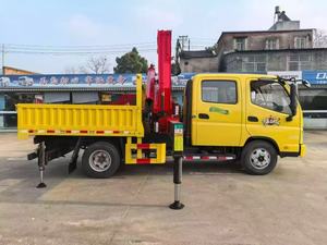 Mini-grue montée sur camion Foton avec flèche télescopique, système entièrement hydraulique, capacité de levage de 20 m, moteur et pompe inclus - Product Image 3