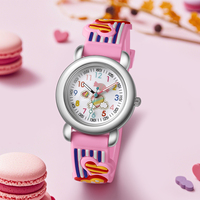 WJ-11495 Montre Enfant à Bracelet en Silicone Motif Dessin Animé Vente en Gros Mignonne Montre-Bracelet à Quartz pour Enfant en Stock Cadeau pour Enfant