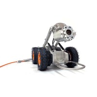 Robot d'inspection de canalisation avec zoom optique 10X et vue à 360° °   Rotation continue, 220 °   Caméra pivotante et caméras doubles avant et arrière