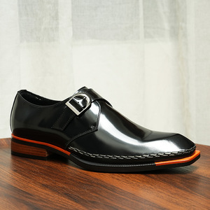 Custom Made Korean Style Genuine Leather Trendy Color <b>Block</b> Men's Leather Shoes Versatile Casual Thick Soled Elevating - Product Image 5
