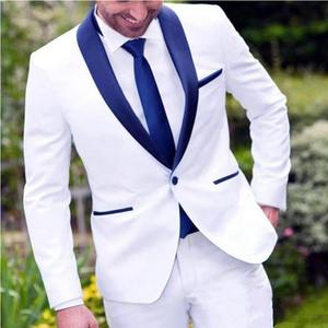उच्च गुणवत्ता वाले एकल-ब्रीस्टेड ग्रूममेन टुकड़े टुकड़े टुकड़े टुकड़े टुकड़े पुरुषों शादी के प्रोम सर्वश्रेष्ठ आदमी ब्लेज़र (जैकेट + पैंट) - Product Image 1