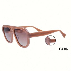 Lunettes de soleil polarisées de haute qualité pour hommes et femmes, grande monture, protection UV400, en acétate, style pilote, vente en gros - Product Image 5