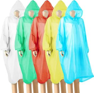 Factory Custom Printed Unisex Universal Waterproof Disposable Camping Hiking Travelling Emergency Rain Ponchos Adults Kids Boys - Product Image 1