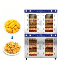 64 Bakjes Commerciële RVS Voedseldehydrator Droogmachine voor Voedselverwerking Mango's Fruit Groenten