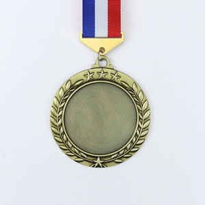 เหรียญรางวัลสั่งทำราคาส่ง เหรียญเปล่าโลหะผสมสังกะสีราคาถูก เหรียญวิ่งมาราธอน เหรียญกีฬาโลหะเปล่าพร้อมริบบิ้น - Product Image 3