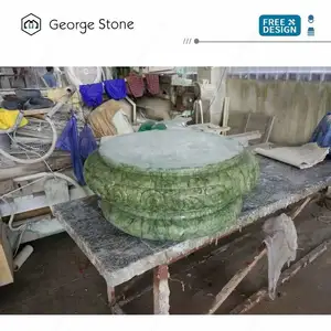 Chinês fábrica de mármore pura natural pedra de mármore verde danton