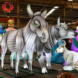 Linterna de animal dragón de tela china con luces para Diwali o Ramadán City Plaza decoraciones para graduación o Halloween - Product Image 3