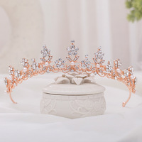 Bijoux mariage cheveux accessoires strass cristal fleur diadème femmes anniversaire couronne décoration