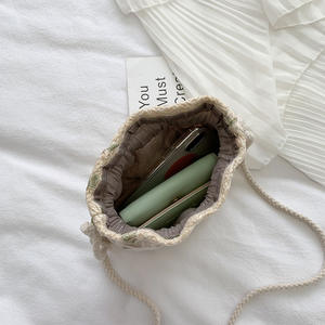 Nuevo Bolso Tejido 2026 para Mujer, de Moda, con Cordón Versátil, Tipo Cubo, de Hombro Único y Bandolera, de Paja - Product Image 6