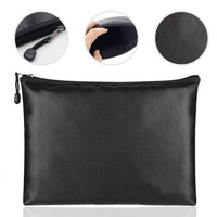 Sac à monnaie ignifuge et étanche, conteneur de rangement pour dossiers isolé thermiquement, pochette ignifuge pour documents A4, argent liquide, tablette