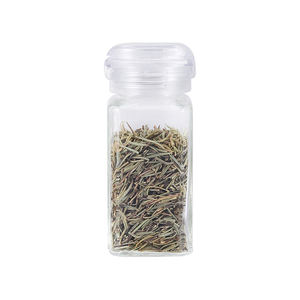 Poivrière et salière <span class=keywords><strong>de</strong></span> <span class=keywords><strong>poche</strong></span> carrée moderne <span class=keywords><strong>de</strong></span> 100ml certifiée LFGB avec couvercle en plastique, bouteille en verre pour assaisonner les épices. - Product Image 2