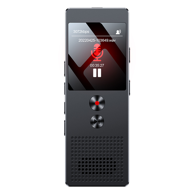 High Quality 16GB Wireless BT 5.2 MP3 Player with One Key Recording WAV Audio Format Voice Recorder