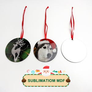 Hot Spring Hotel Hot Spring Pendentifs Mariages d'hiver Sublimation Blanc Mdf Ornements d'<span class=keywords><strong>arbre</strong></span> de Noël Ange - Product Image 3