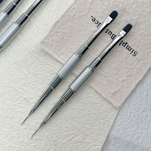 Pinceau à ongles double tête personnalisé, stylo de peinture UV pour gel, stylo à dessin pour ongles, stylo à fleurs, outil de manucure de salon, pinceau à ongles double extrémité - Product Image 2