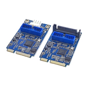 Mini PCI-E a USB3.0 Tarjeta de expansión prepositiva de 19 pines Tarjeta adaptadora Mini PCIE USB3.0 de 2 puertos - Product Image 1