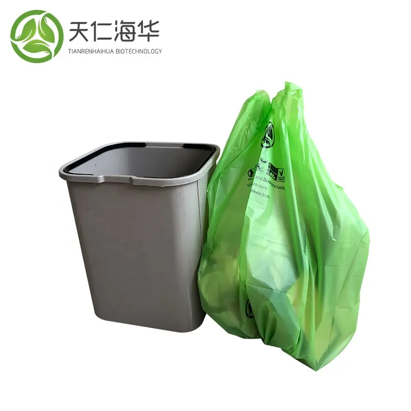 Biodegradable Drawstring 10L Trash Bag - 45x50cm Garbage Bag/Bin Liner/Leak proof Household Office Use (Trial -2 rolls/40pcs)