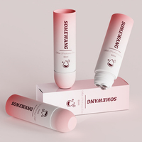 Tube à bille triple en PE de 60 ml, 40 mm, emballage cosmétique personnalisé pour gel de massage corporel, crème