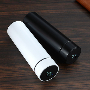 Çift dijital vakum yalıtım 500ml termos bardak paslanmaz çelik akıllı su şişesi LED sıcaklık göstergesi ile - Product Image 4