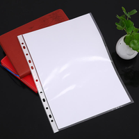 Fundas Protectoras de Hojas Sueltas A4 Personalizadas con 11 Orificios, Fundas de Plástico PP Perforadas, Carpetas Transparentes para Archivar