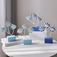 Poisson en bois méditerranéen pétoncles décoration accessoires pour la maison décoration salon chambre d'enfants fond décoration murale