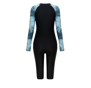 STOCK 3 Couleurs Femmes Boyleg Une Pièce Rashguard Manches Longues Plus La Taille Maillot De Bain Imprimer Surf Maillot De Bain XS-2XL - Product Image 5