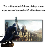 Écran 3D à vision directe 4K de 15,6 pouces pour intérieur, moniteur portable OEM haute résolution avec écran lenticulaire à barrière de champ lumineux intégré