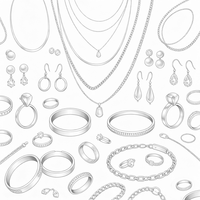 Bijoux fins personnalisés en argent sterling 925 plaqué rhodium, or 14K et 18K, PVD, ensemble boucles d'oreilles, bracelet, bague, collier, cadeau de fête